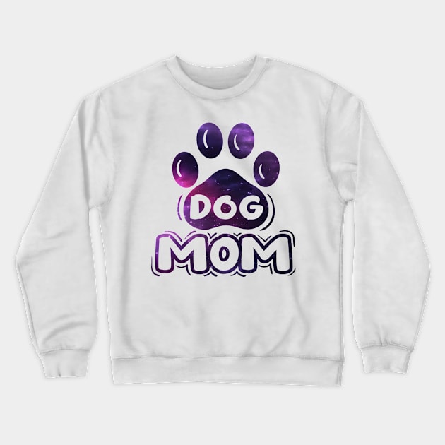 Dog Mom Typography Crewneck Sweatshirt by trendybestgift